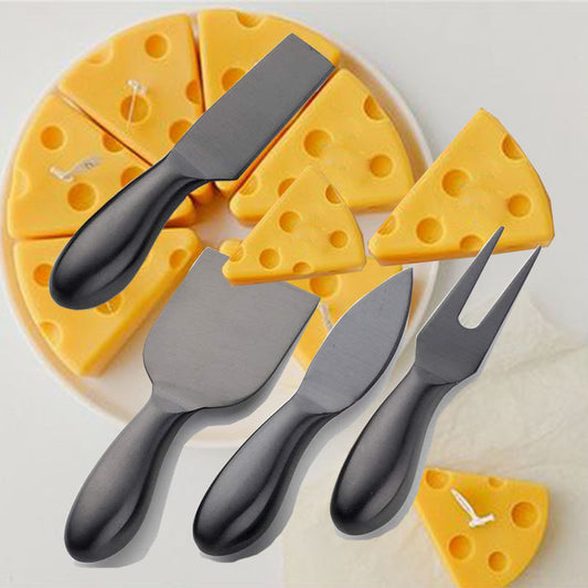 Simple Stainless Steel Cheese Knife Set